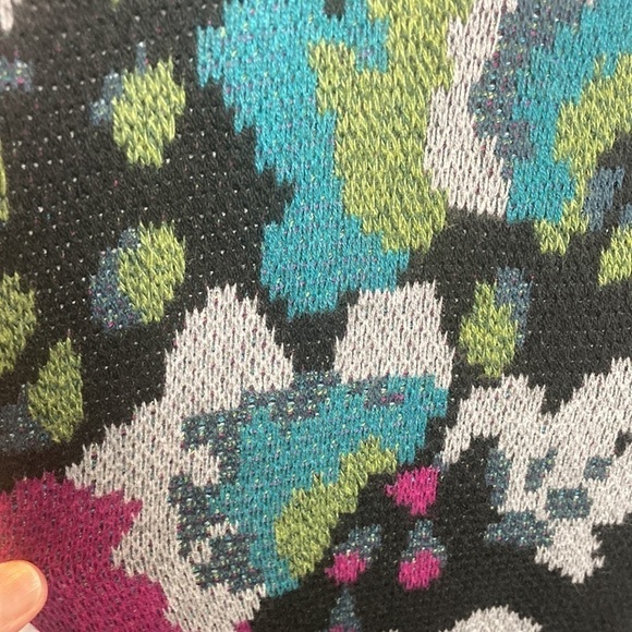 J. Jill Trailing Flowers Jacquard Topper Coat Large Lagenlook Floral Duster Fall - Picture 11 of 16